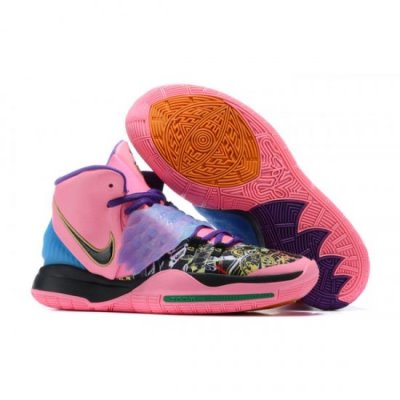 Nike Erkek Kyrie 6 Pembe / Mor / Siyah Basketbol Ayakkabısı Türkiye - XBBKIOFX